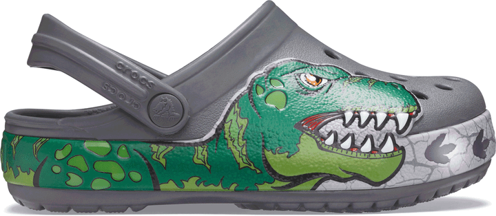 Kids' Crocs Fun Lab Dino Band Lights Clog - Footcourt Egypt