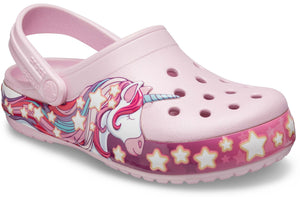 Kids' Crocs Fun Lab Lights Unicorn Band Clog - Footcourt Egypt