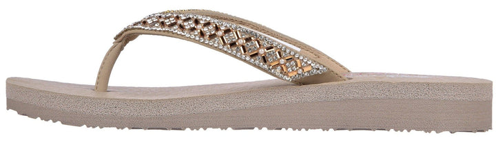 Skechers Cali Meditation Rhinestone Thong Sandals - Daisy Garden - Footcourt Egypt