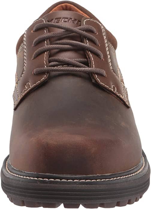 Skechers USA Men's Round Toe Lace Up Oxford - Skechers