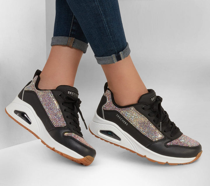 Skechers Women's Uno-Sparkle Motion Sneaker - Footcourt Egypt
