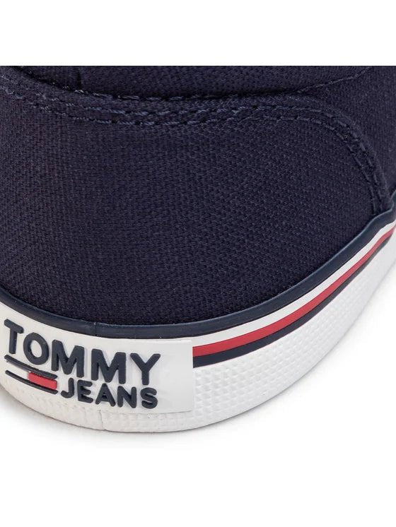 TOMMY JEANS Fabric Sneakers Essential Slip On Sneaker - Footcourt Egypt