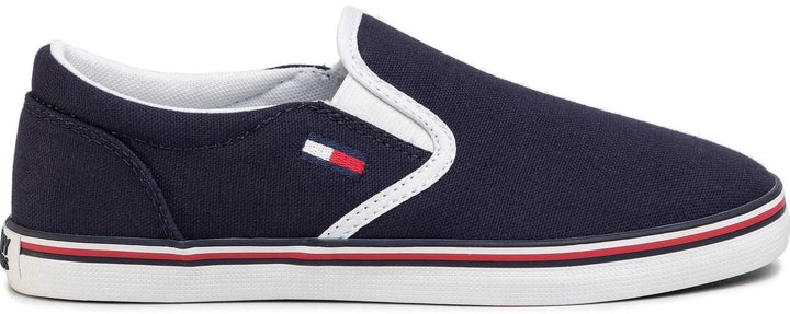 TOMMY JEANS Fabric Sneakers Essential Slip On Sneaker - Footcourt Egypt