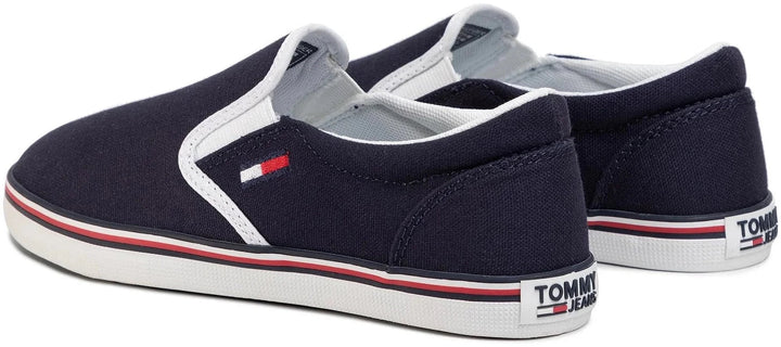 TOMMY JEANS Fabric Sneakers Essential Slip On Sneaker - Footcourt Egypt