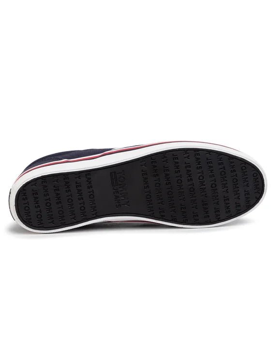 TOMMY JEANS Fabric Sneakers Essential Slip On Sneaker - Footcourt Egypt