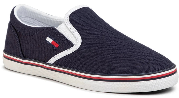 TOMMY JEANS Fabric Sneakers Essential Slip On Sneaker - Footcourt Egypt