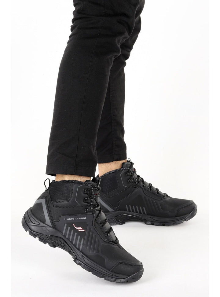 Ekinoks Max Black Men's Trekking Boots - Footcourt Egypt